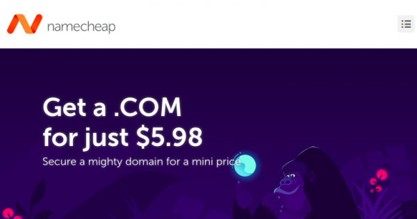 [10月2021] Namecheap – New .COM Registration 优惠码 新域名注册仅 $5.98美元首年 -云主机博士 第2张
